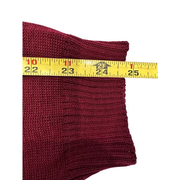 C.C. FILSON Men's L Burgundy 100% Virgin Wool Crew Pullover Sweater-NEW w/Tag - Picture 9 of 10